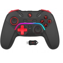 ჯოისტიკი Bloody GPW70 RGB Dual Mode 2.4G Wireless & USB Wired Gamepad USB (Sports Black) | Built-in 600mAh Li-Po Rechargeable Battery USB Type-C Charg